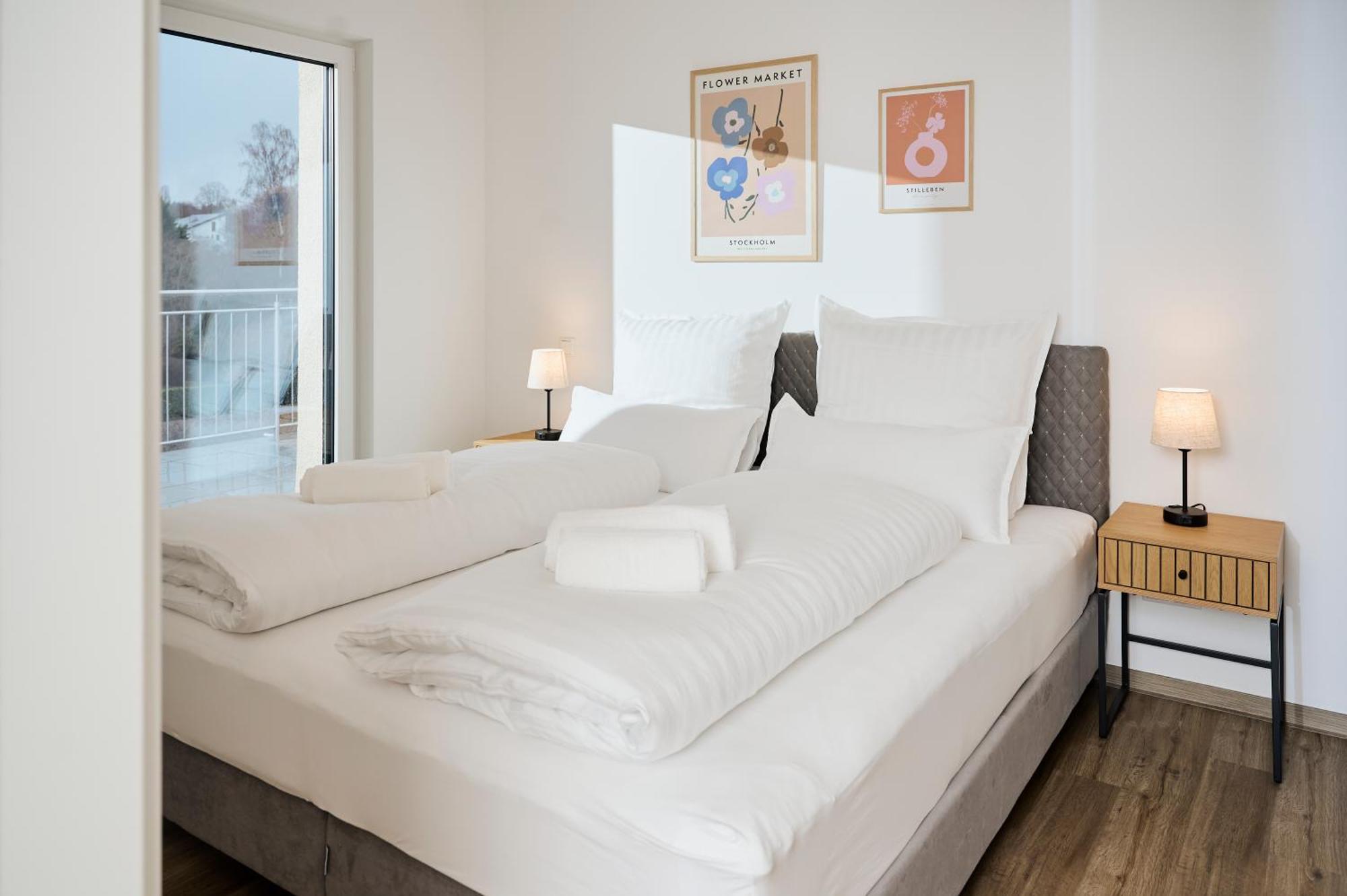 Moderne Apartments Mit Highspeed-Wlan Und Gratis-Tiefgarage Ihr Perfekter Rueckzugsort Nahe Dem Zentrum Und Der Therme I Barrierearm Bad Kissingen Exterior photo