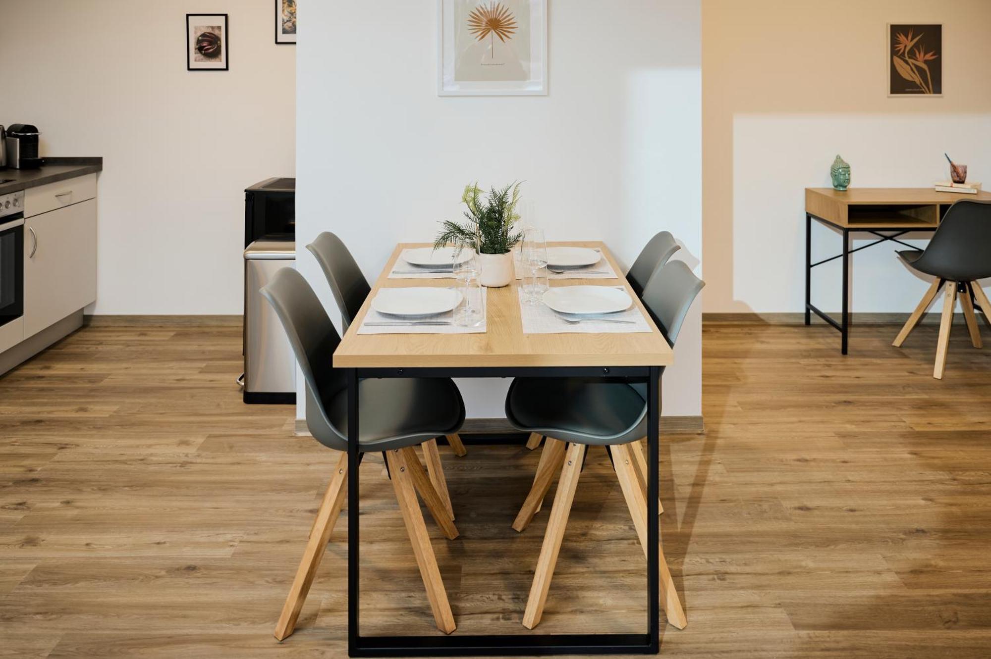Moderne Apartments Mit Highspeed-Wlan Und Gratis-Tiefgarage Ihr Perfekter Rueckzugsort Nahe Dem Zentrum Und Der Therme I Barrierearm Bad Kissingen Exterior photo